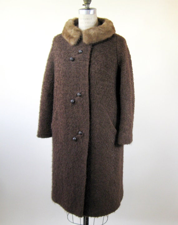 Vintage Boucle Short Jacket with Fur Collar main image 0