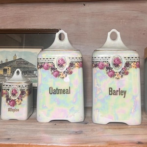 ドイツ製 アンティーク 蓋付きキャニスター Antique german canister - Etsy 日本