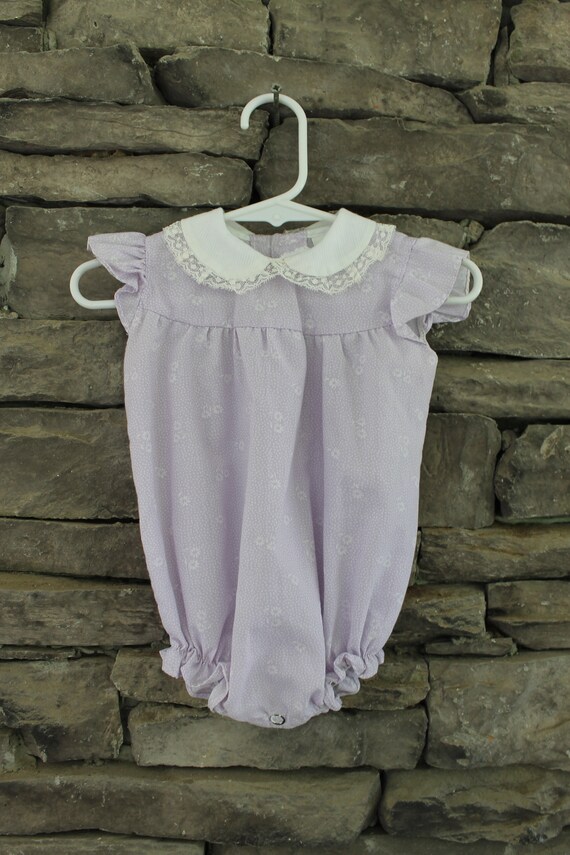 peter pan collar onesie girl