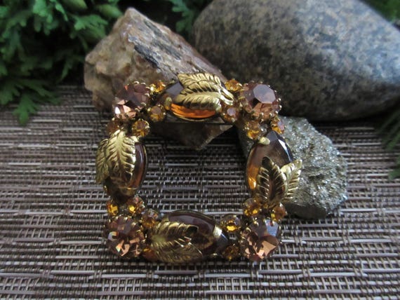オーストリア　ザルッブルグ カットグラスボール ビンテージ Vintage austria square gold - Gem