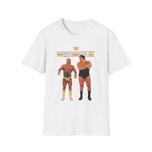 WrestleMania III Shirt | Hulk Hogan vs Andre The Giant | Retro Wrestling Tee | Vintage WWF 1980s T-Shirt | Wrestling Fan Gift