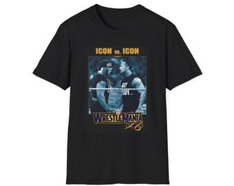 Vintage WWF Icon Vs. Icon Hulk Hogan Vs. the Rock Wrestle Mania