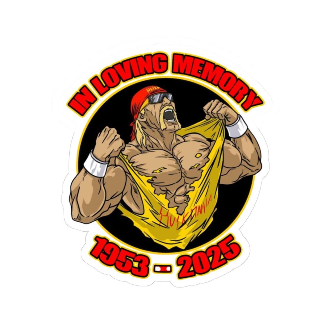 In Loving Memory of Hulk Hogan Sticker | Retro Wrestling Decal | WWF ...
