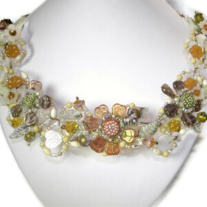 Splendid Harvest Statement Necklace of Wired Jewels WJ113 image 5