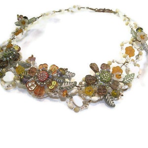 Splendid Harvest Statement Necklace of Wired Jewels WJ113 image 4