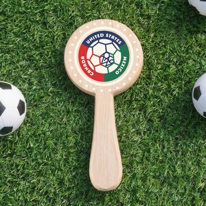 Maple Wood Soccer Fan Cheer Stick | USA Made Match Day Noise Maker