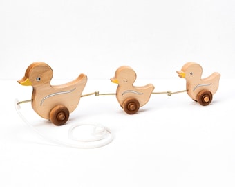 Follow Me Duckies! Pull Behind Toy for Babies and Toddlers