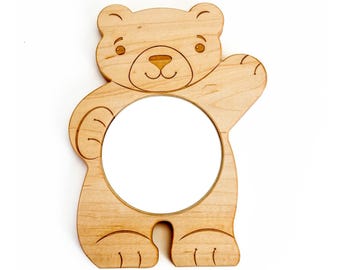 Look at ME! Little Explorers First Mirror - Friendly Bear ---- Personalize It!