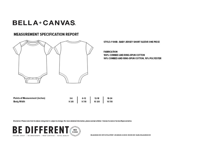 100% Airlume Combed, Ring-Spun Cotton Onesie - Made in the USA (Size 6-12 mo) image 4