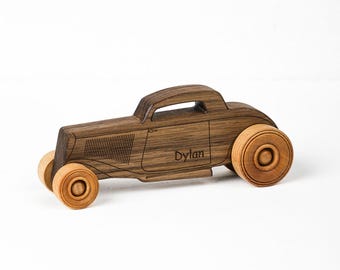 Classic Hot Rod Large | Solid Mahogany Wood | Etched Details | Made in the USA