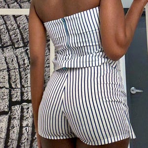 Halter Top and Micro Skort Sewing Pattern | Sizes XXS–XL | Two-Piece Set | image 6
