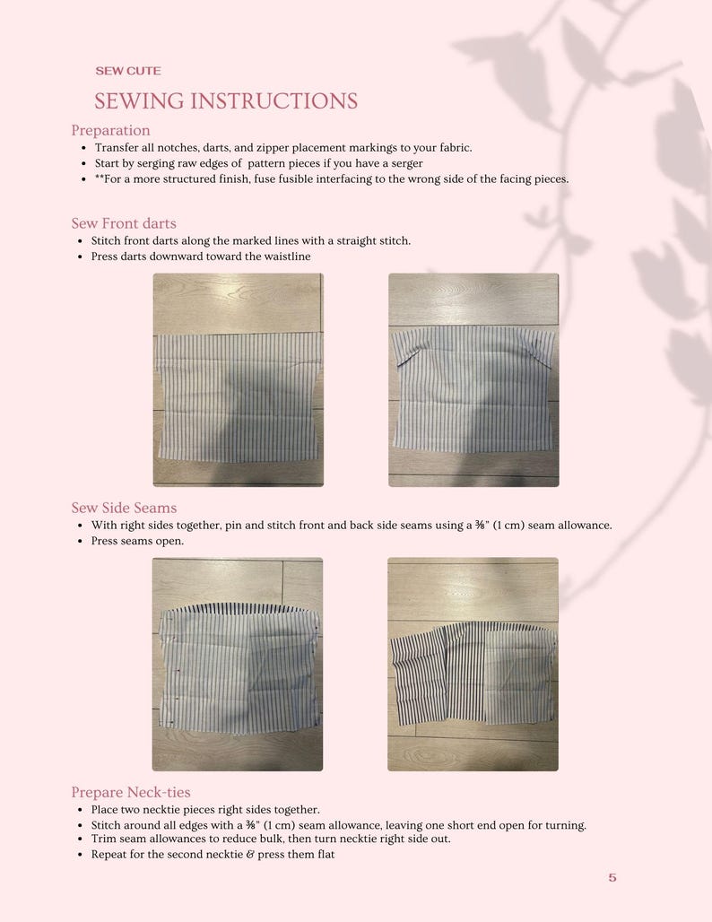 Halter Top and Micro Skort Sewing Pattern | Sizes XXS–XL | Two-Piece Set | image 18