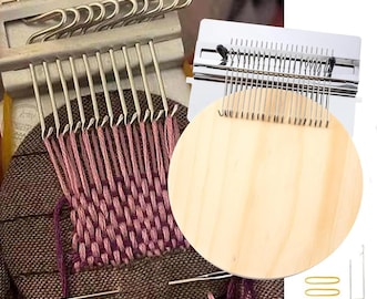 Darning Mini Loom Machine Speedweave | 21 Hooks Darning Loom for Mending Jeans Socks Clothes | DIY Weaving Tool