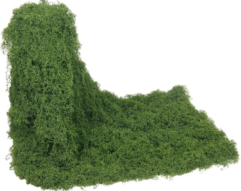 Fake Moss Rug Roll 12x71in Artificial Moss Mat Dark Green Faux Grass Blanket for Planters DIY Fairy Garden Decor Wedding Table Runner