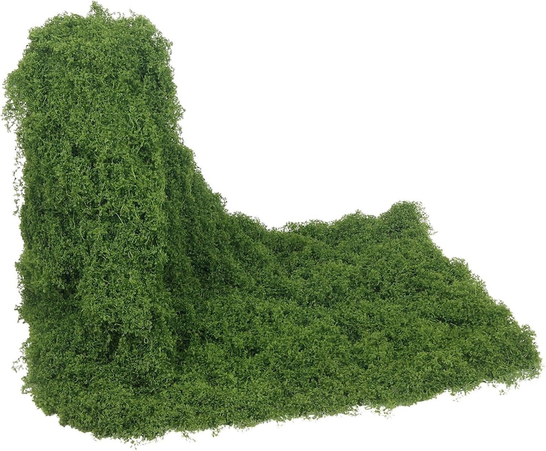 Fake Moss Rug Roll 12x71in Artificial Moss Mat Dark Green Faux Grass Blanket for Planters DIY Fairy Garden Decor Wedding Table Runner image 1