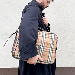 Vintage Burberry Bag, Burberrys, Bag, Women's Bag, Boston Bag