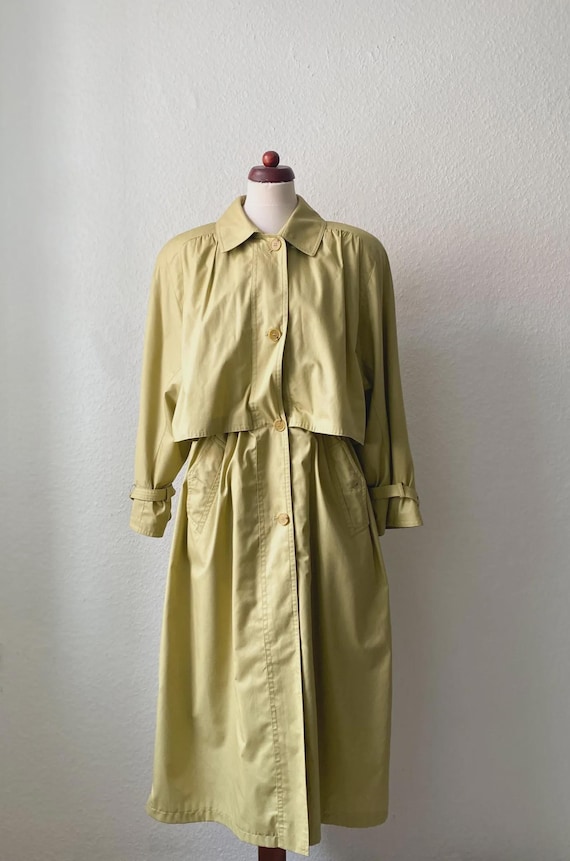Vintage Trenchcoat,Hensel&mortensen,Ladies Trenchcoat,Detective Trenchcoat,Vintage,Retro Trenchcoat,Yellow Trenchcoat,80s,90s,