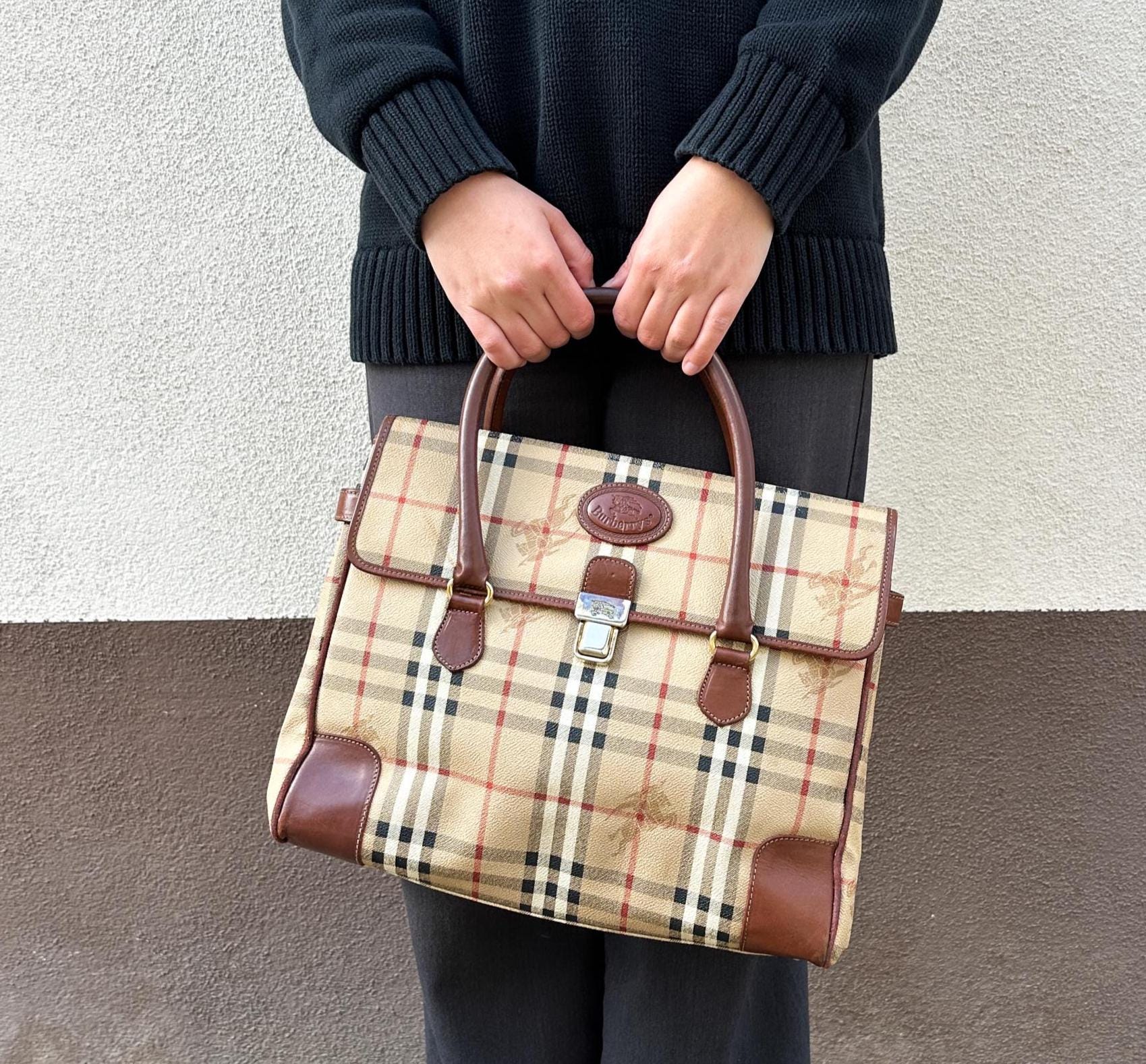 Vintage Burberry Bag, Burberrys, Bag, Women's Bag, Handbag