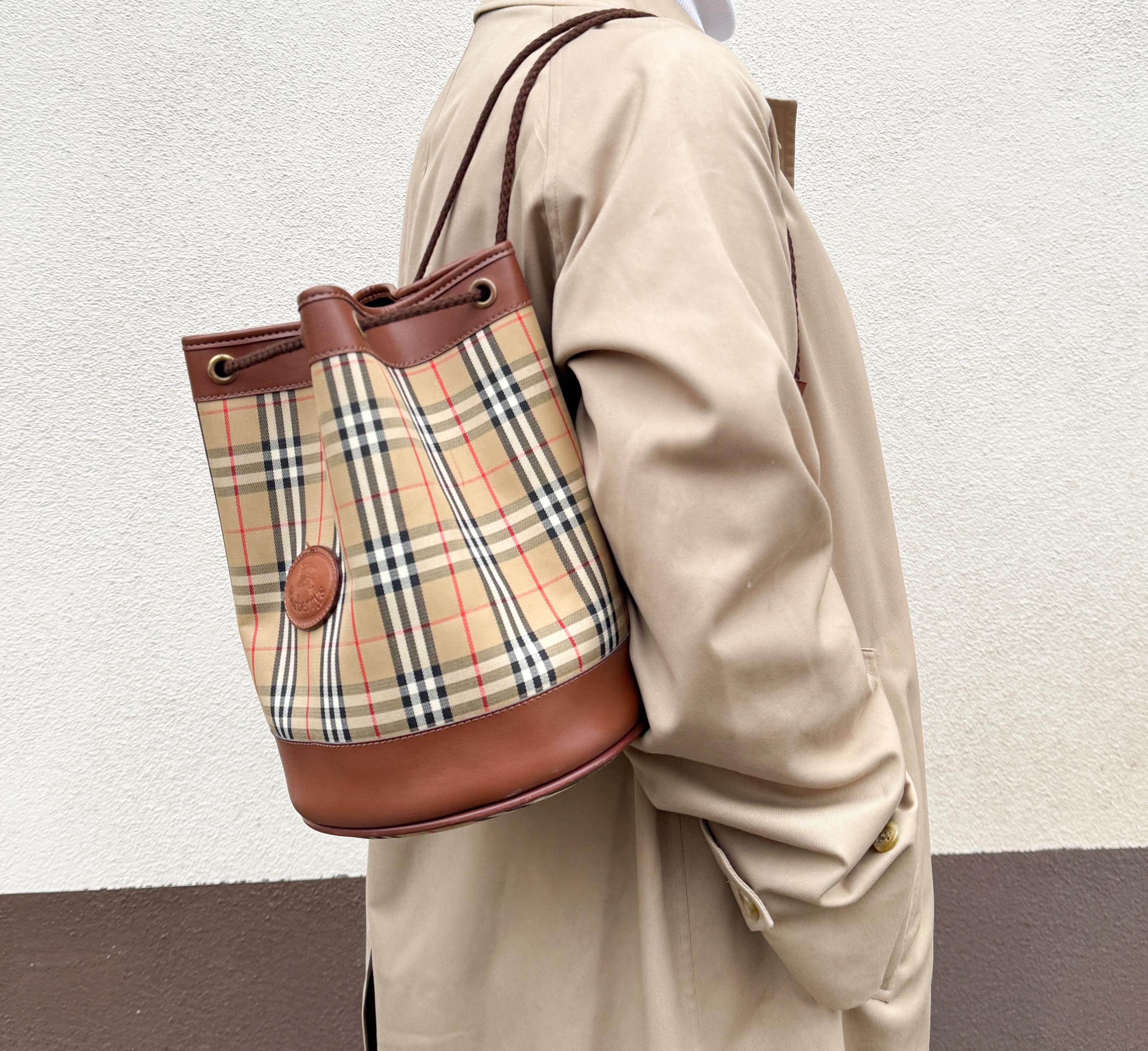 Burberry Vintage Nova Check Bowling Bag - Etsy Canada