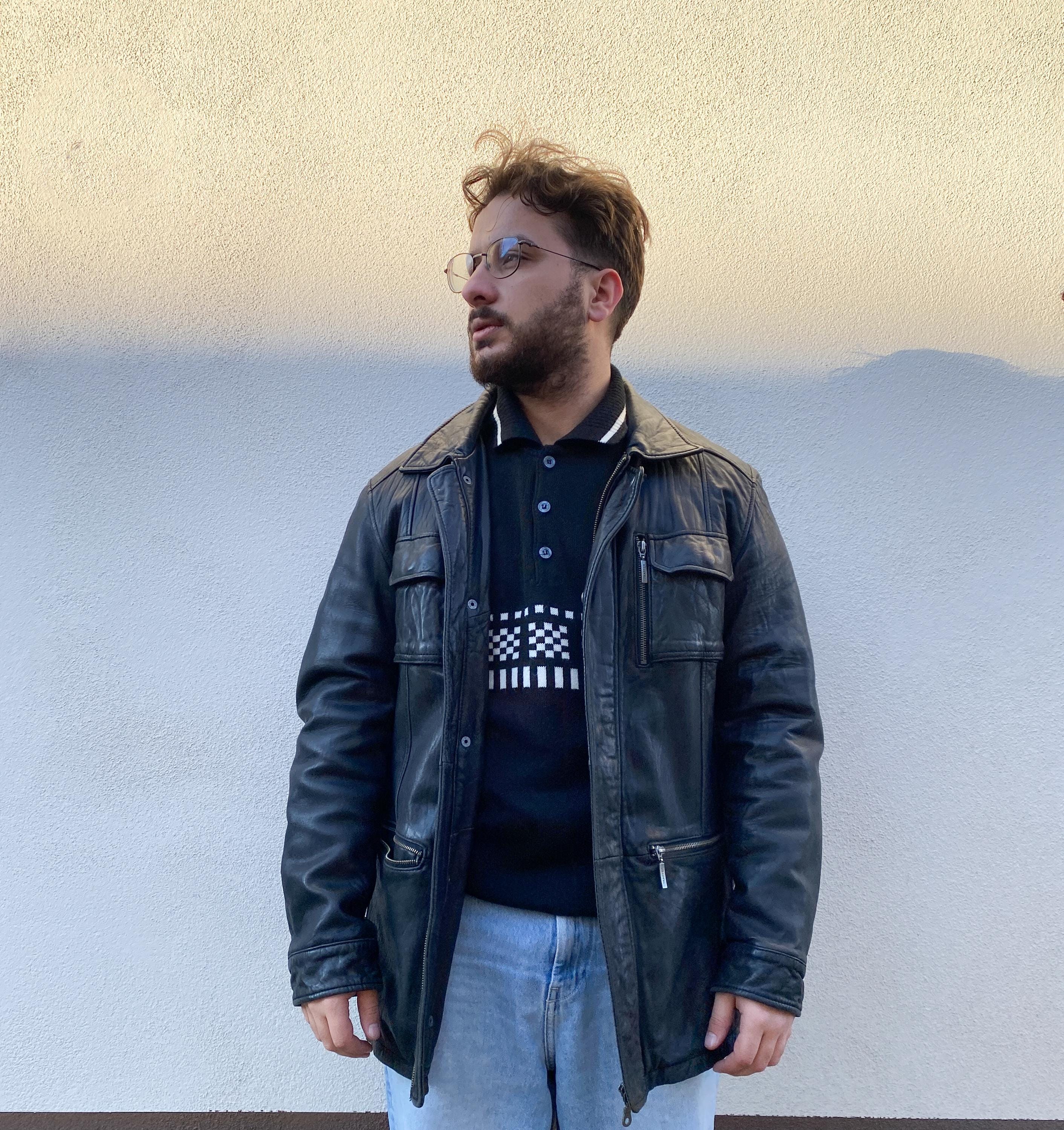 Trapper vintage leather jacket - Etsy 日本