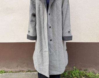 Cappotto vintage, cappotto invernale, vintage, cappotto, cappotto vintage, cappotto di lana nuova, cappotto oversize, cappotto grigio, cappotto retrò, vintage, cappotto da detective