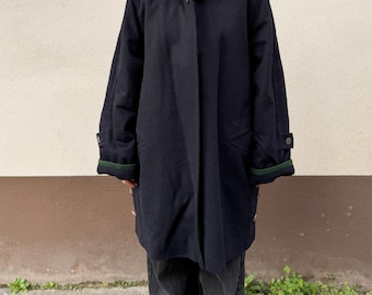 Cappotto vintage, cappotto di lana nuova, cappotto himalayano, cappotto blu, cappotto corto, cappotto oversize, vintage, cappotto loden, cappotto, cappotto alpaca, loden