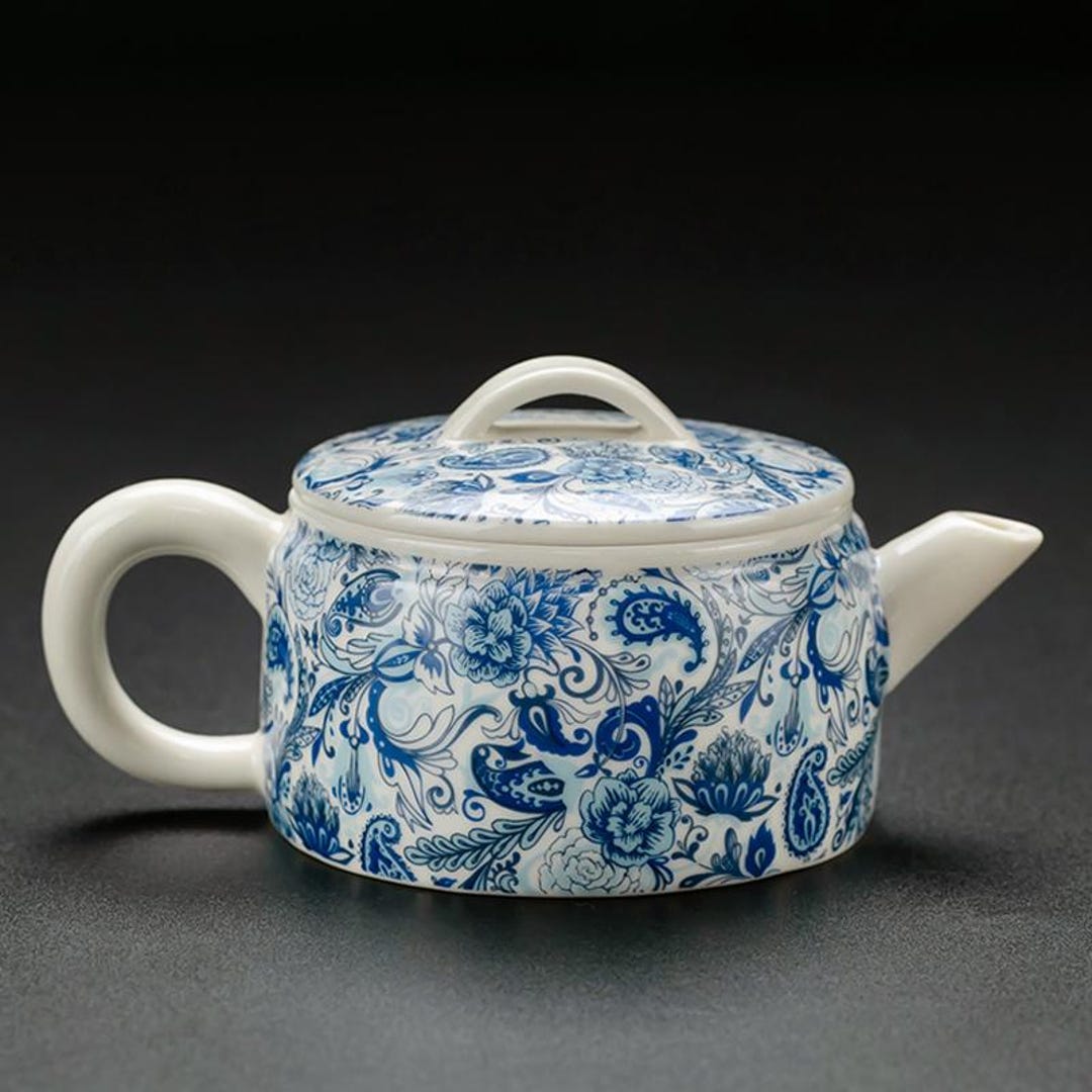 Handmade Ceramic Teapot | Blue and White Porcelain Teapot | Kung Fu ...