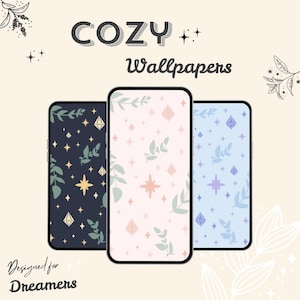 3 Phone Wallpapers 2000×4000 px HD | Aesthetic Backgrounds | iPhone & Android | Instant Digital Download