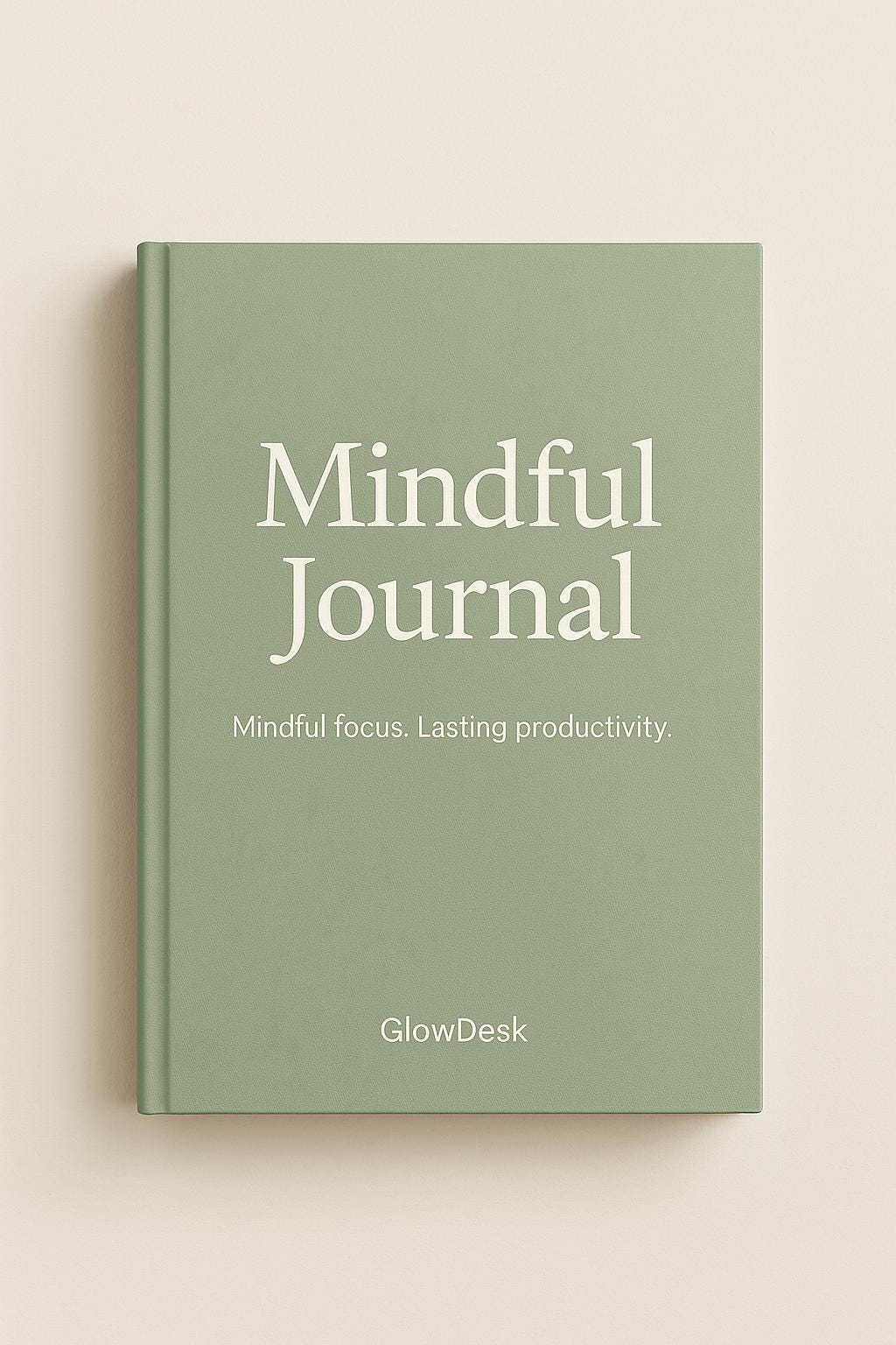 GlowDesk Mindful Journal - 90 Day Guided Digital Planner (Sage Green Edition)