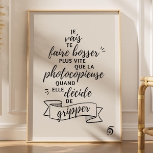 Office humor poster – Funny and quirky poster – Original gift idea for colleagues