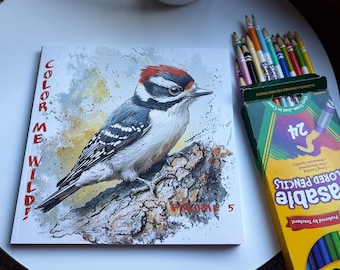 Pacific Northwest Coloring Book: 60 Wildlife Illustrations for Kids & Adults