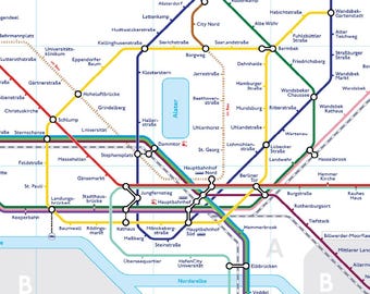 Hamburg Map (London style)