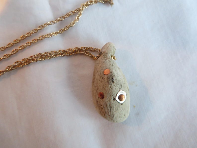 18 Driftwood Necklace Pendant Driftwood Necklace Rose Gold Chain