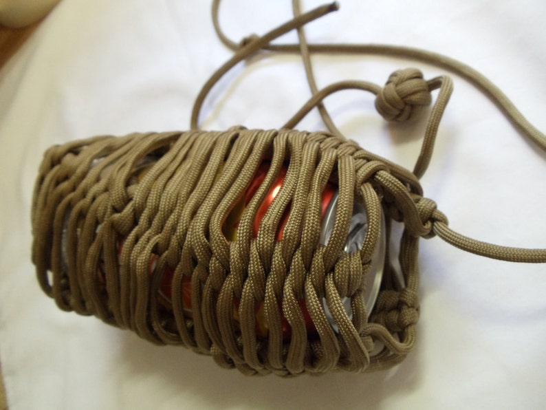 7 Hand Woven Coyote Brown Paracord Honey Basket Basket Etsy