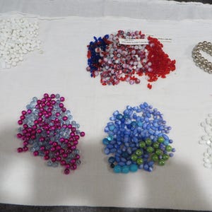 Detash - Variety of Beads - various, beads, variety, beading, Michaels, glass, flag