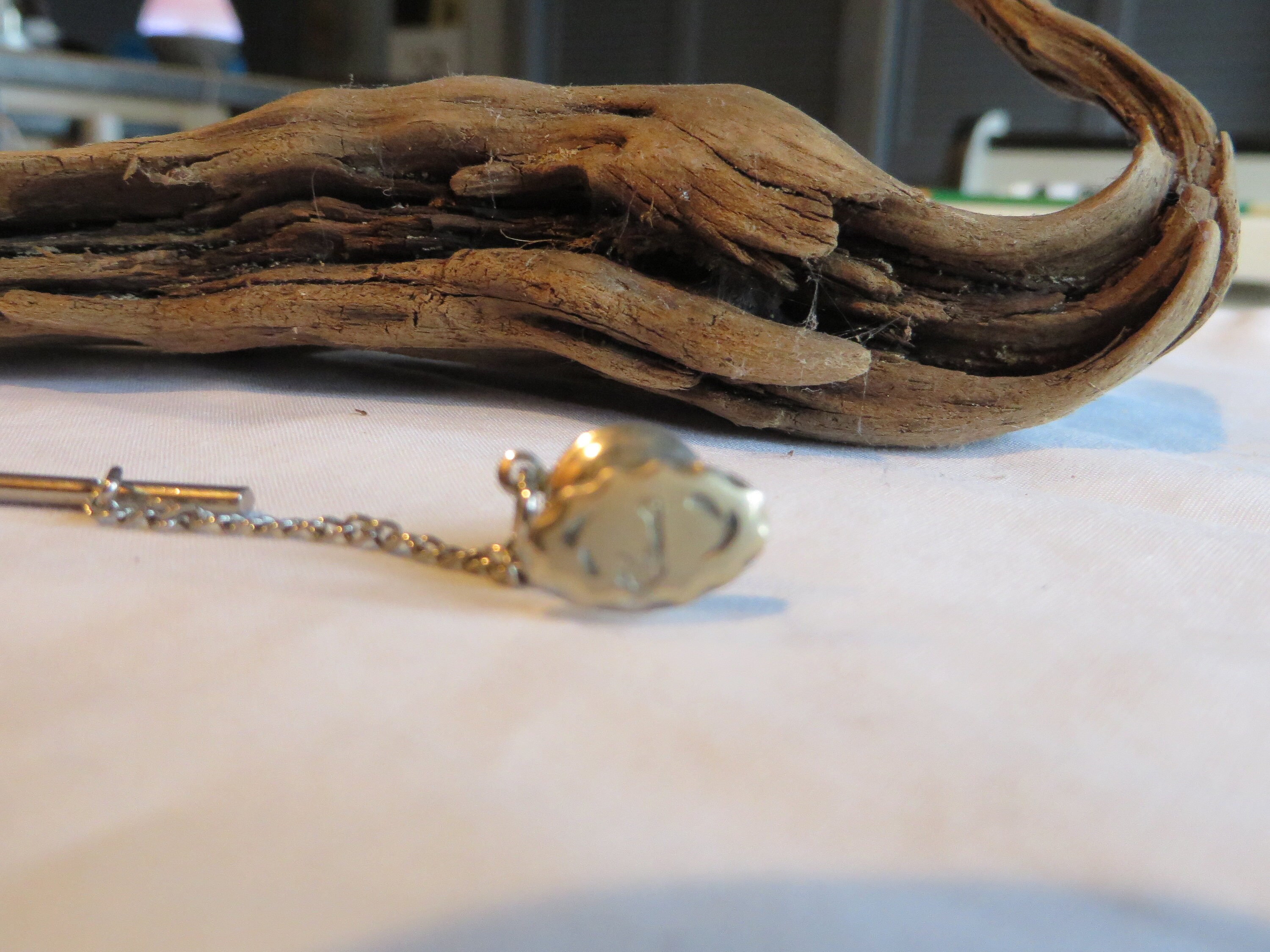 Spilla Da Cravatta Vintage Uomo DANTE, Placcata Oro, Perfetta Per Regalo Elegante O Collezionisti