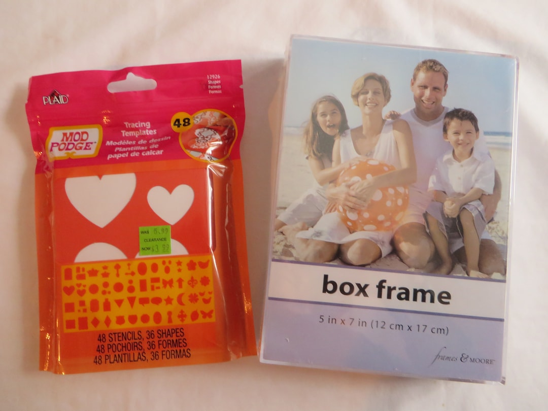 5 X 7 Acrylic Box Frame, Frames & Moore, Mod Podge Tracing Templates, 48 Stencils, Stencils