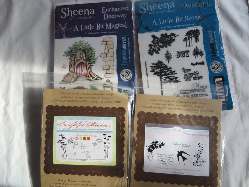 Blossoms and Blessings Enchanted Doorway Insightful Meadows Unity Stamps Pinescape Sheena