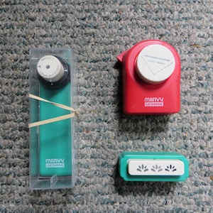Three Punches, Marvy Uchida, punch, border punch, 1/8&quot; circle, circle, corner