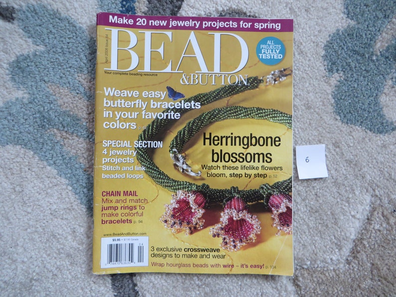 Bead and Button Magazines, magazine, bead, button, February, April, June, August, October, December image 7