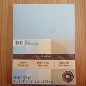Recollections Cardstock Paper Icy Blues 40 Sheets 8.5in X 11in 65