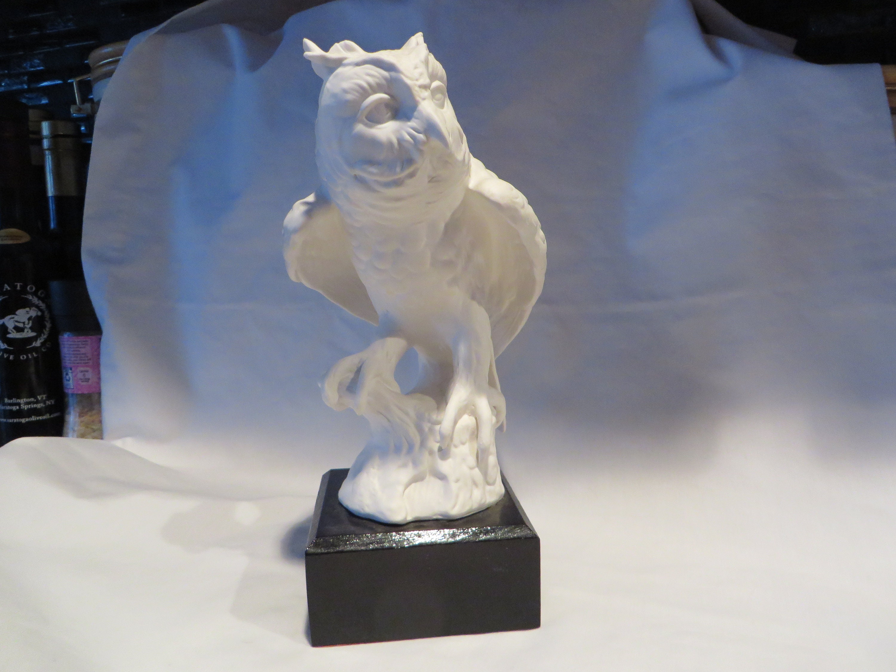 Limited Edition Porcelain/Ceramic Owl, Exquisite Goebel Bavaria W. Germany, Goebel, Owl, White. West