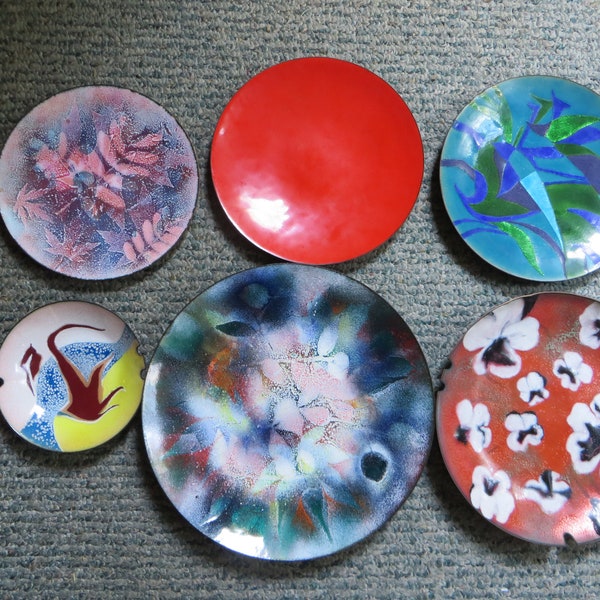 Enamel Copper Plate Etsy