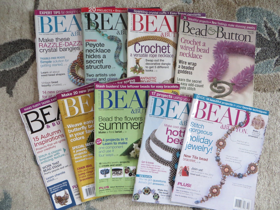Bead and Button Magazines, Magazine, Bead, Button, February, April