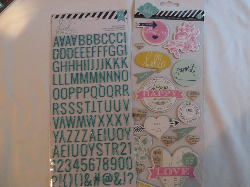 Simple Stories Summer Paradise Heidi Swapp numbers stickers Sea alphabet Hampton Art lol AC Hey Mom American Crafts