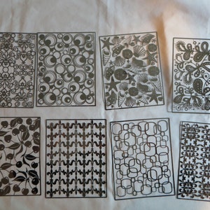 Spellbinders, Impressabilities, templates, metal, embellishment, emboss, deboss, floral, circles, sea scape, paisley, cherries