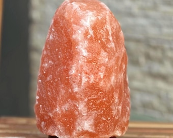 Lampada di sale himalayano - 2-3 kg, 100% originale, purificatrice d'aria, con cristalli di sale e dimmer.