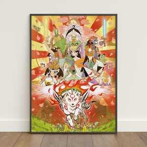 Okami Poster | Amaterasu Wall Art | Game Print #2