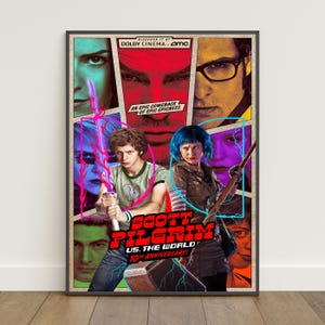 Scott Pilgrim vs. the World Poster | Scott Pilgrim Wall Art | Movie Print