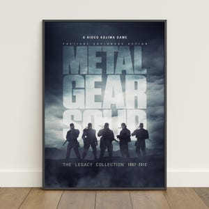 Metal Gear Solid Poster | Solid Snake Wall Art Print | Wall Decor | Matte Paper | Frame Options
